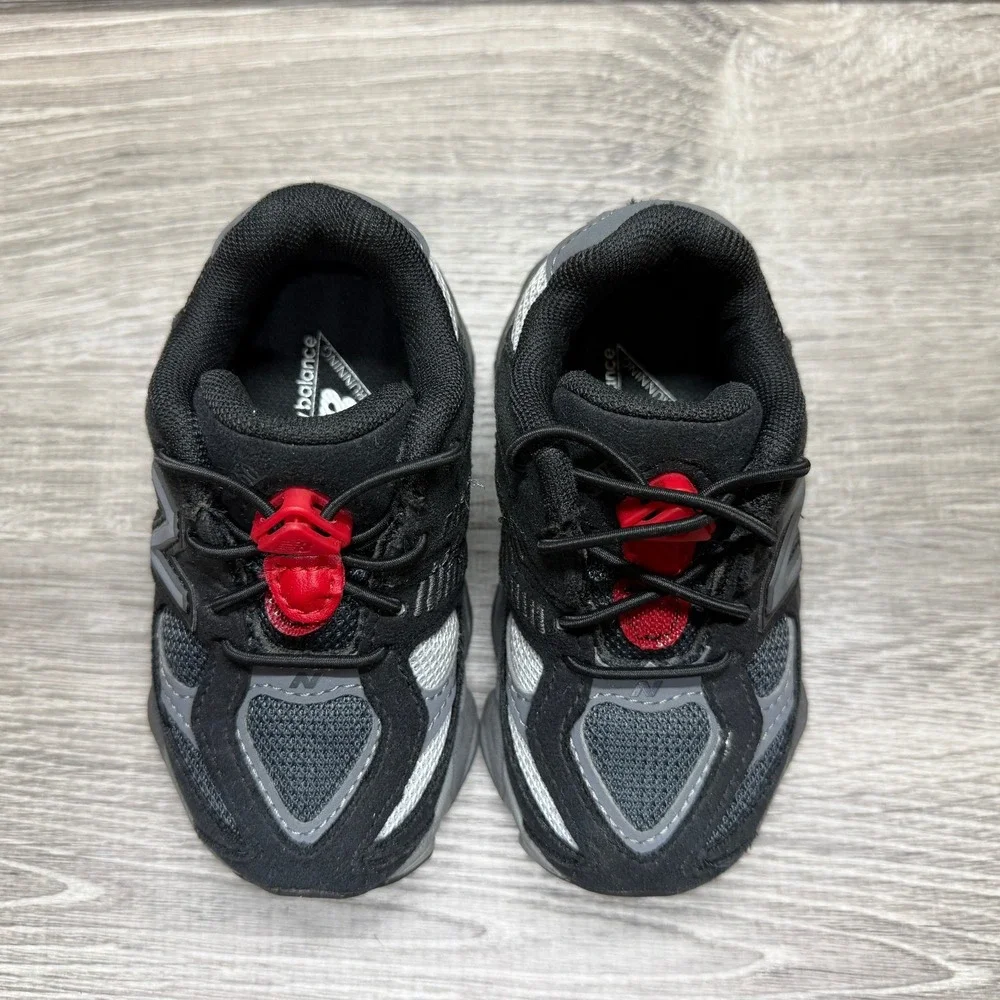 New Balance 9060 'Black Castlerock' Toddler Sneakers IV9060BK- SZ 6 C